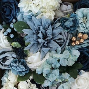 New Elegant Blue and White Floral Arrangement